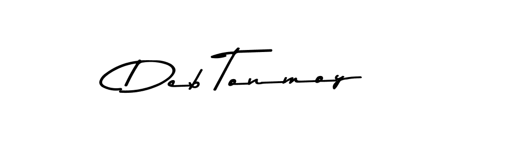 You should practise on your own different ways (Asem Kandis PERSONAL USE) to write your name (Deb Tonmoy) in signature. don't let someone else do it for you. Deb Tonmoy signature style 9 images and pictures png